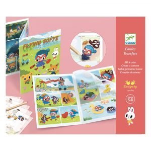 Djeco Δημιουργώ με χαλκομανίες comics 'Η ιπτάμενη Σοφί'